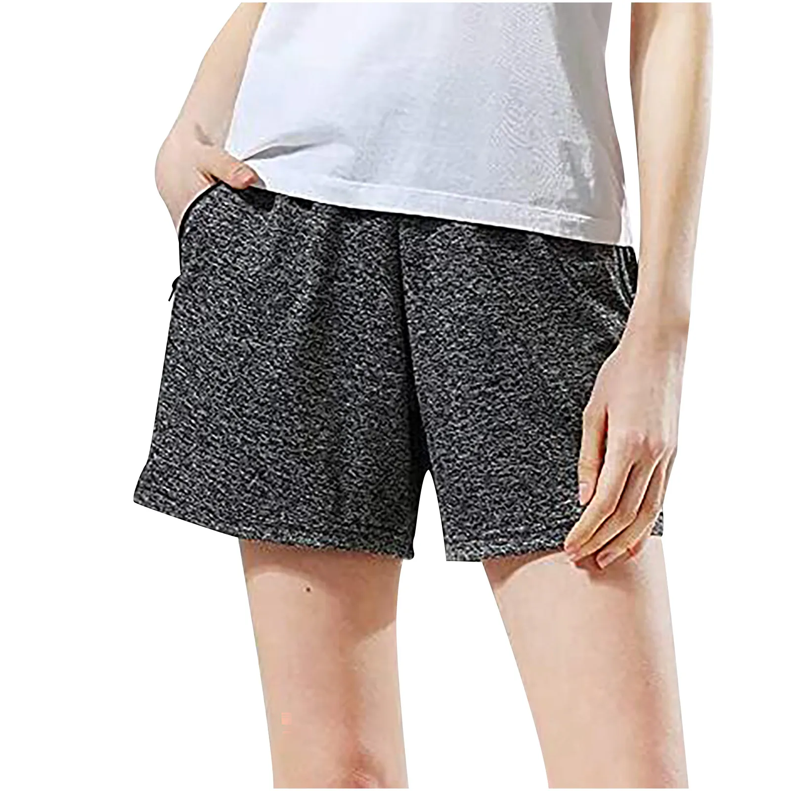 

Шорты женские с завышенной талией, повседневные однотонные свободные мягкие модные короткие штаны для девочек, Xs-xl, на лето