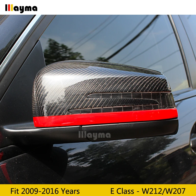 W212 сменная крышка зеркала из углеродного волокна для Benz E класса E300 E400 2012-2016 года