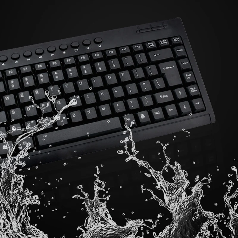 Высококачественная ультра тонкая Проводная клавиатура 95 клавиш Мини