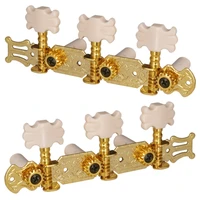 classical guitar string tuners keys machine heads tuning pegs 1 left 2 right with mount screws golden