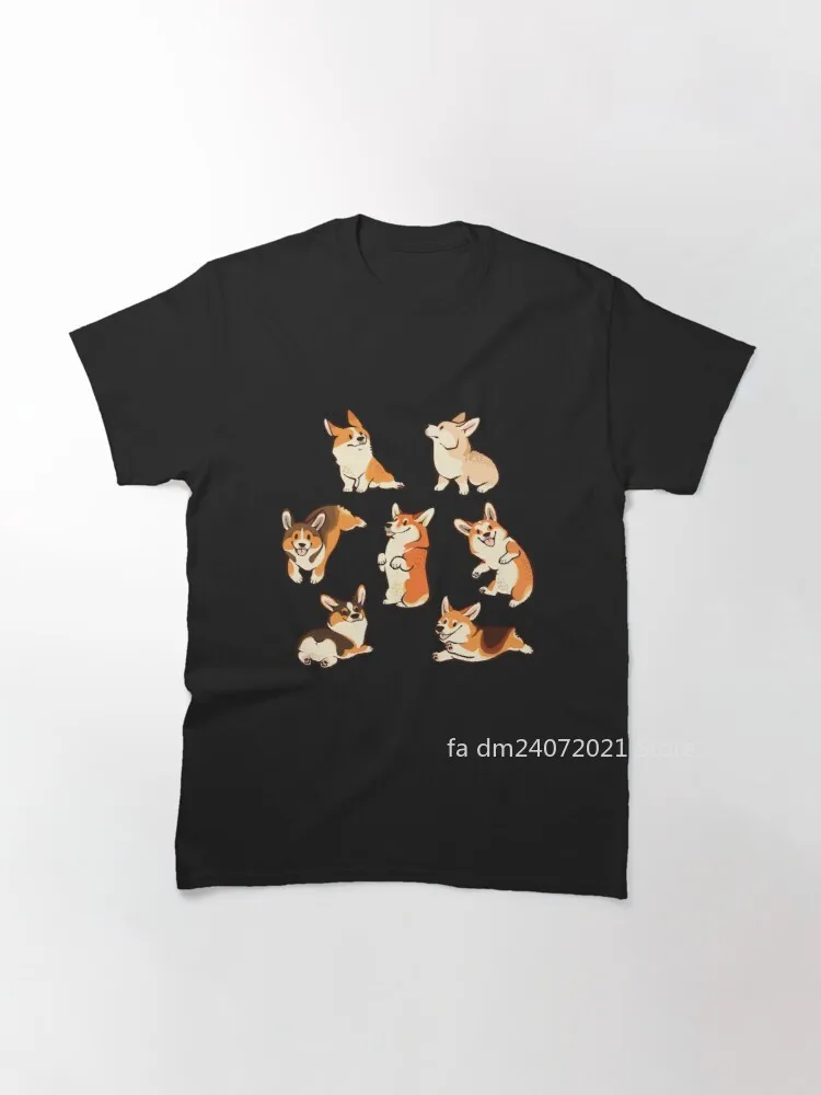 

Jolly corgis in blue Classic T-Shirt
