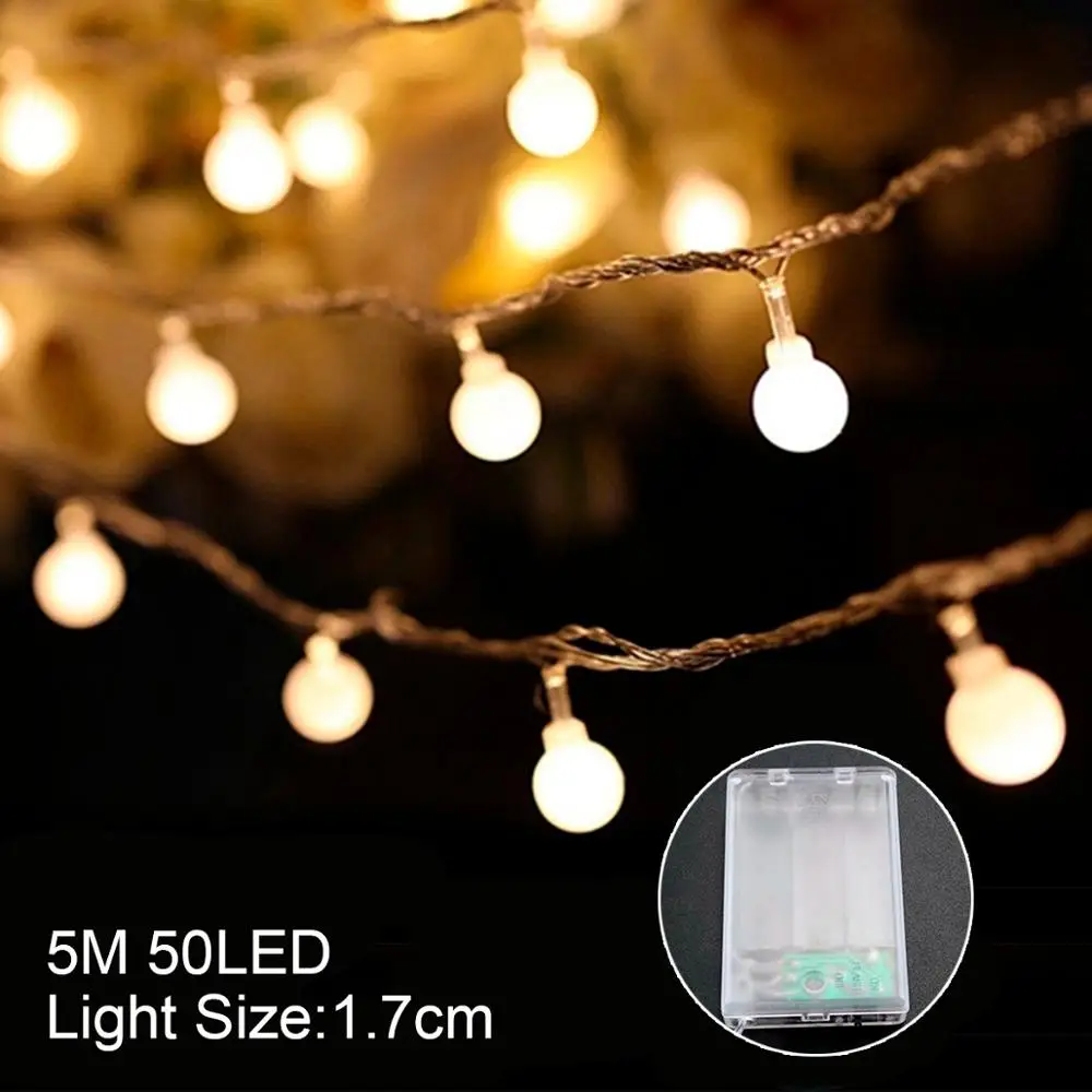 5M 50LED Светильник с изображением рождественской елки, лося, звезды, Рождественский Декор для дома, елки, рождественские украшения, Navidad, Рождественский Декор, счастливый год - Цвет: 5M 50LED