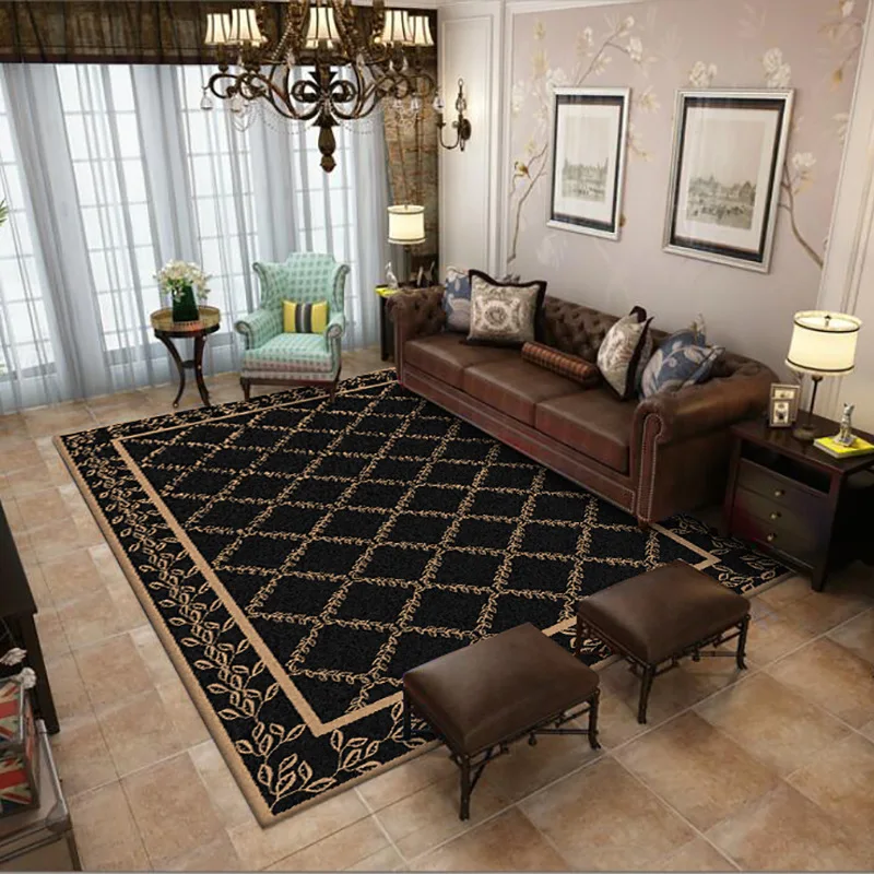 

Stylish, minimalist, retro, European-style leaf-splicing bedroom living room carpet