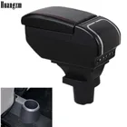 Подлокотник автомобильный для Volkswagen, двухслойная искусственная коробка, центральный контейнер для хранения с пепельницей, подстаканником, 9USB-интерфейсов