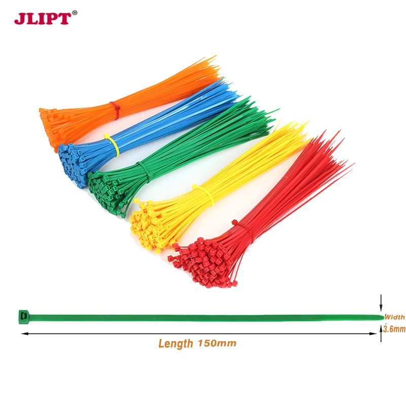 100 шт. нейлоновые кабельные стяжки проволочные устойчивые к ультрафиолетовому