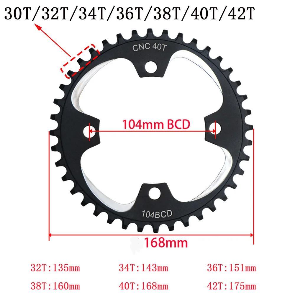 Шатун для горного велосипеда 32T 34T 36T 38T BCD 104 MTB велосипедный кривошипный комплект
