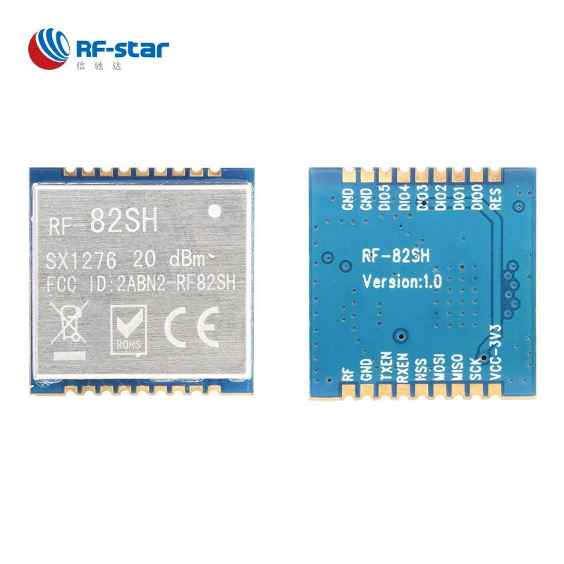 Модуль Lora SX1276 868 МГц большой радиус действия с низким энергопотреблением SPI RF-82SH -