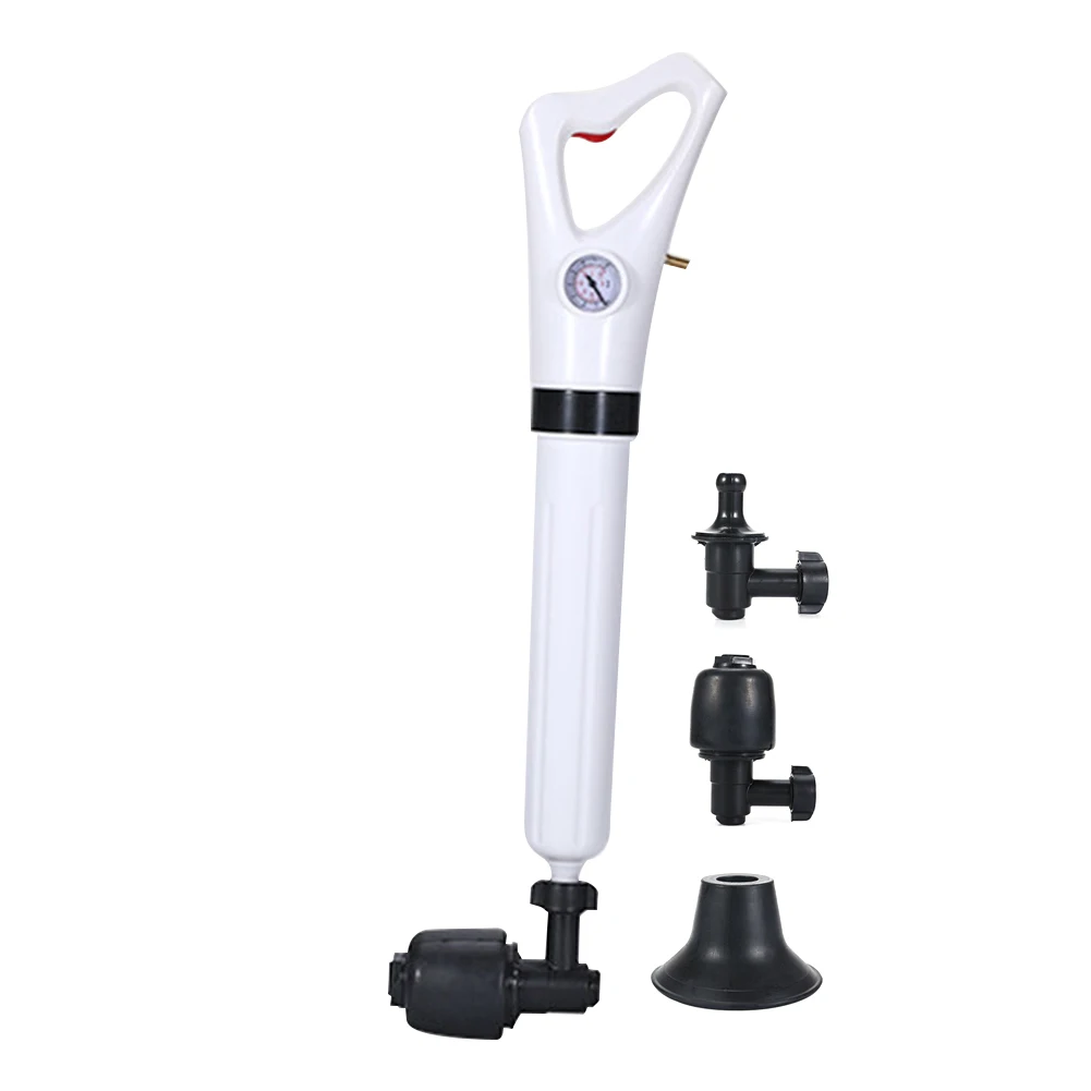 

Automatic High Pressure Air Drain Blasters Guns Air Pump with 4 Heads Sink Drain Dredge Tool Powerful Toilet Plunger Cleaner