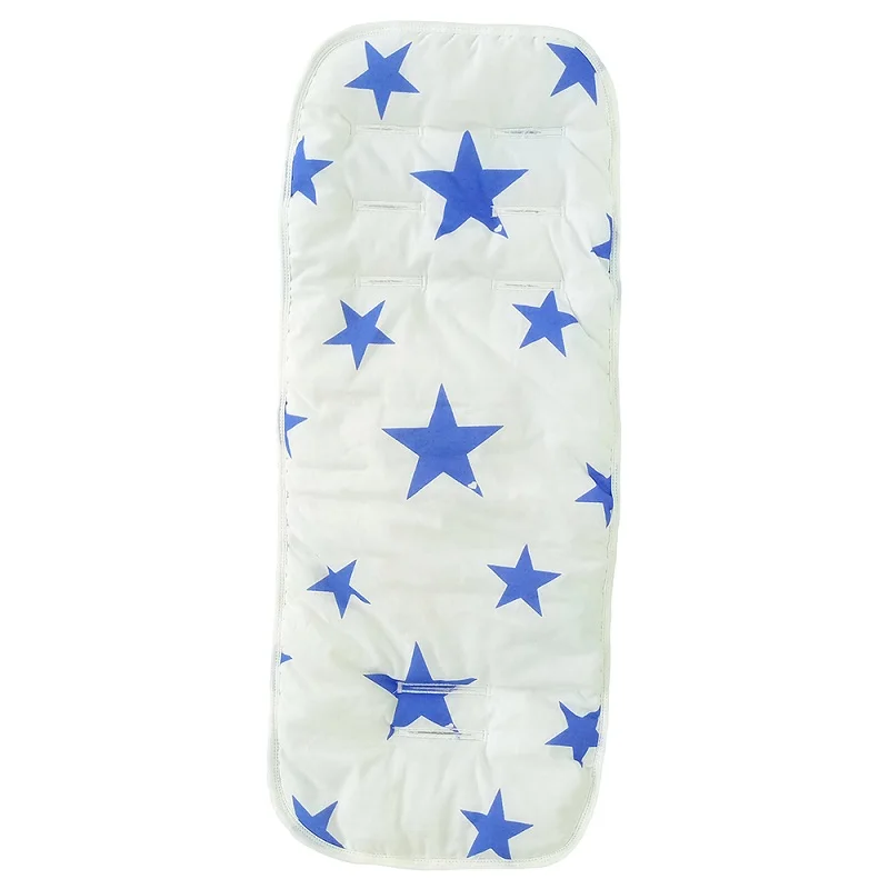 blue star Модное сиденье для детской коляски из хлопка, удобный мягкий коврик для детской коляски, подушка для детской коляски, аксессуары для детской коляски - Цвет: blue star