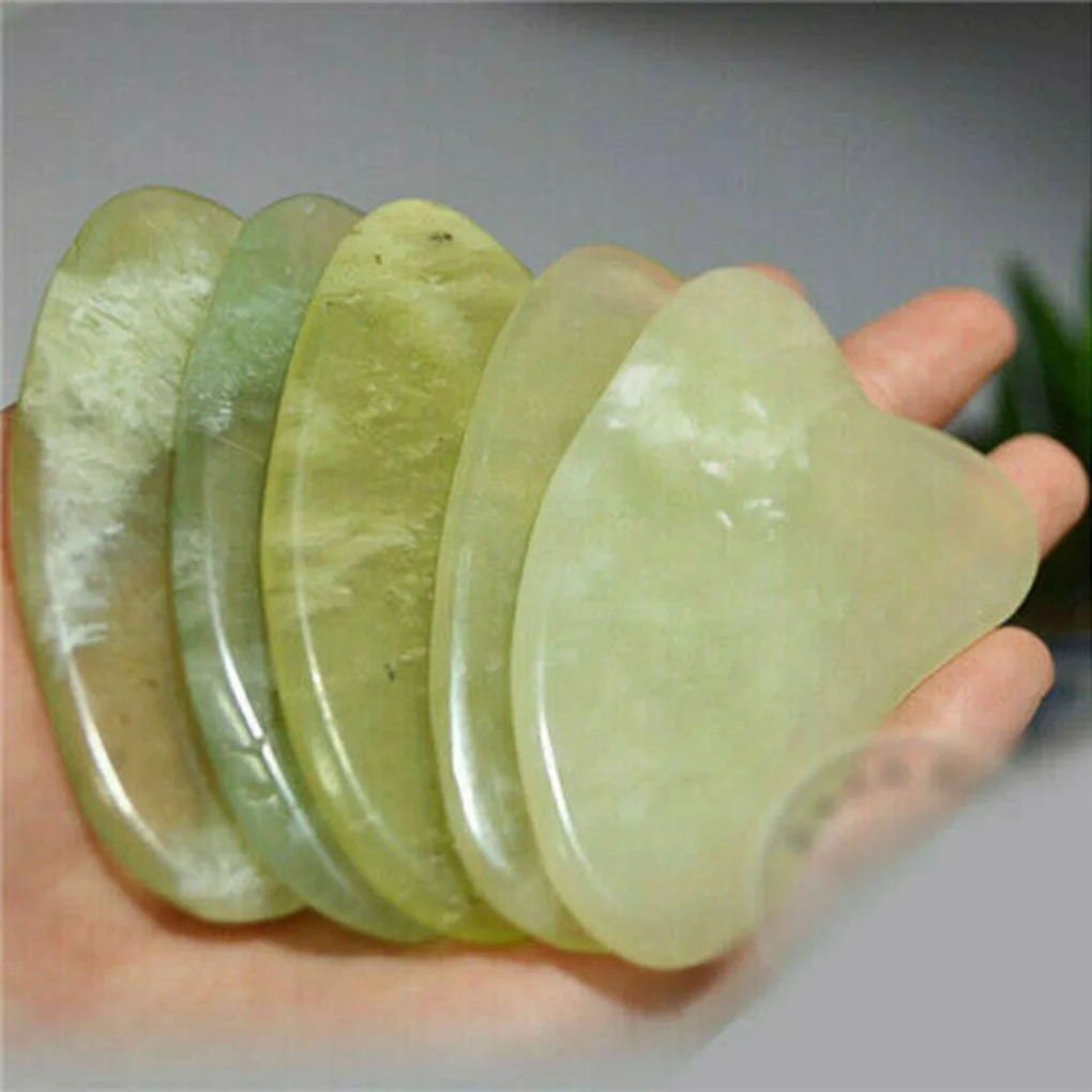 

Jade Guasha Massage Board Natural Stone Gua Sha Scraper Beauty Tool Health Care Scraping Plate Lose Weight Massager SPA