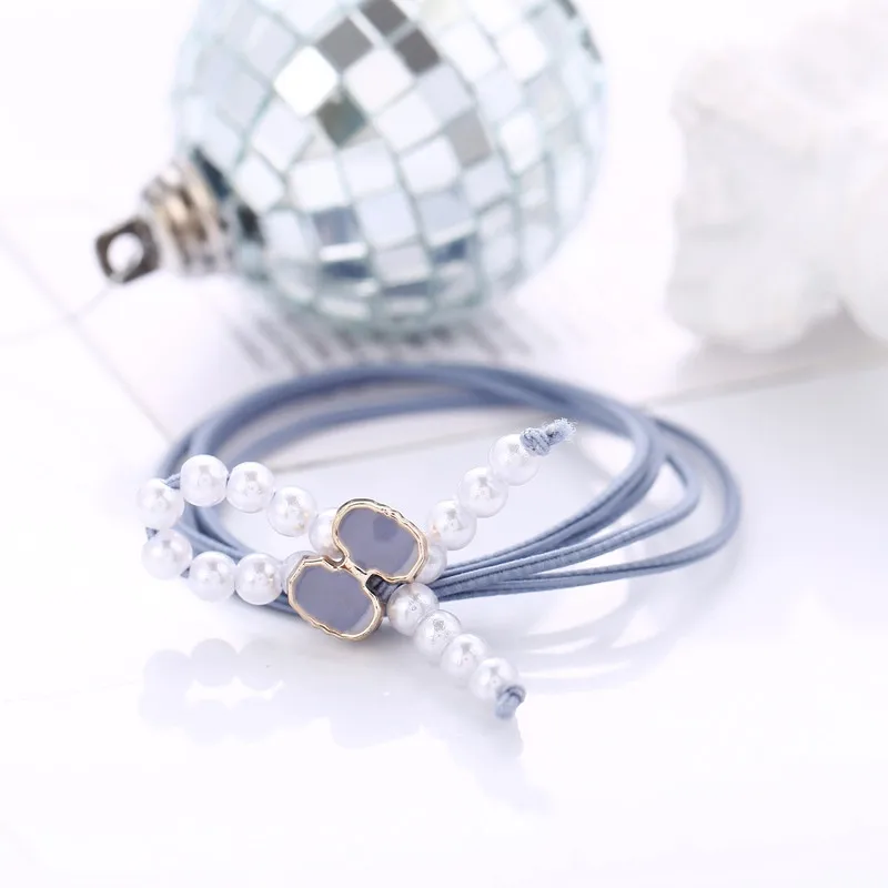 Жемчужная резинка для волос в комплекте Обложка из сплава повязка на голову