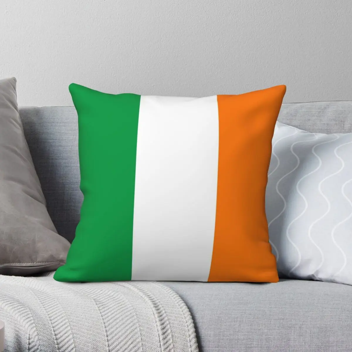 

Flag Of Ireland Irish Flag Square Pillowcase Polyester Linen Velvet Printed Zip Decor Throw Pillow Case Room Cushion Cover