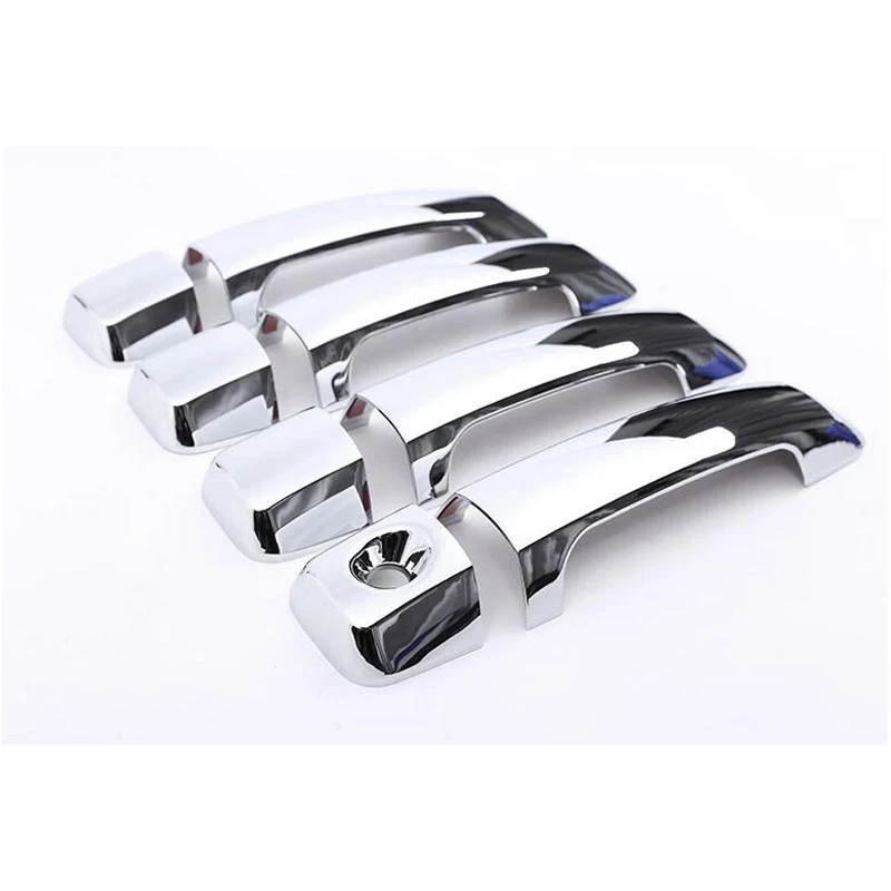 Для 2007-2016 Toyota Tundra Экипаж Макс 08-15 Sequoia ABS польский хромированные дверные ручки