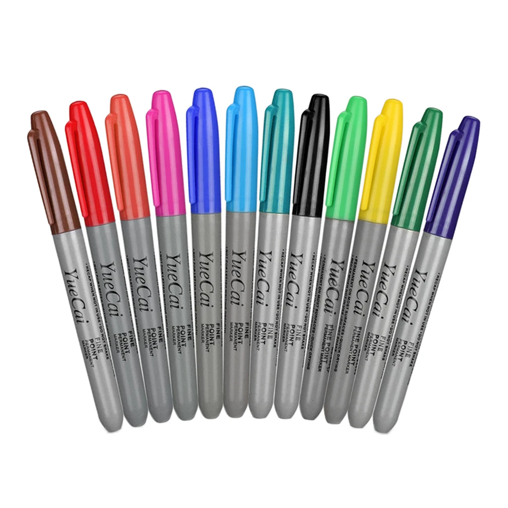 

Professional 12 Colors Makeup Manual Pen Transfer Skin Marker Pen