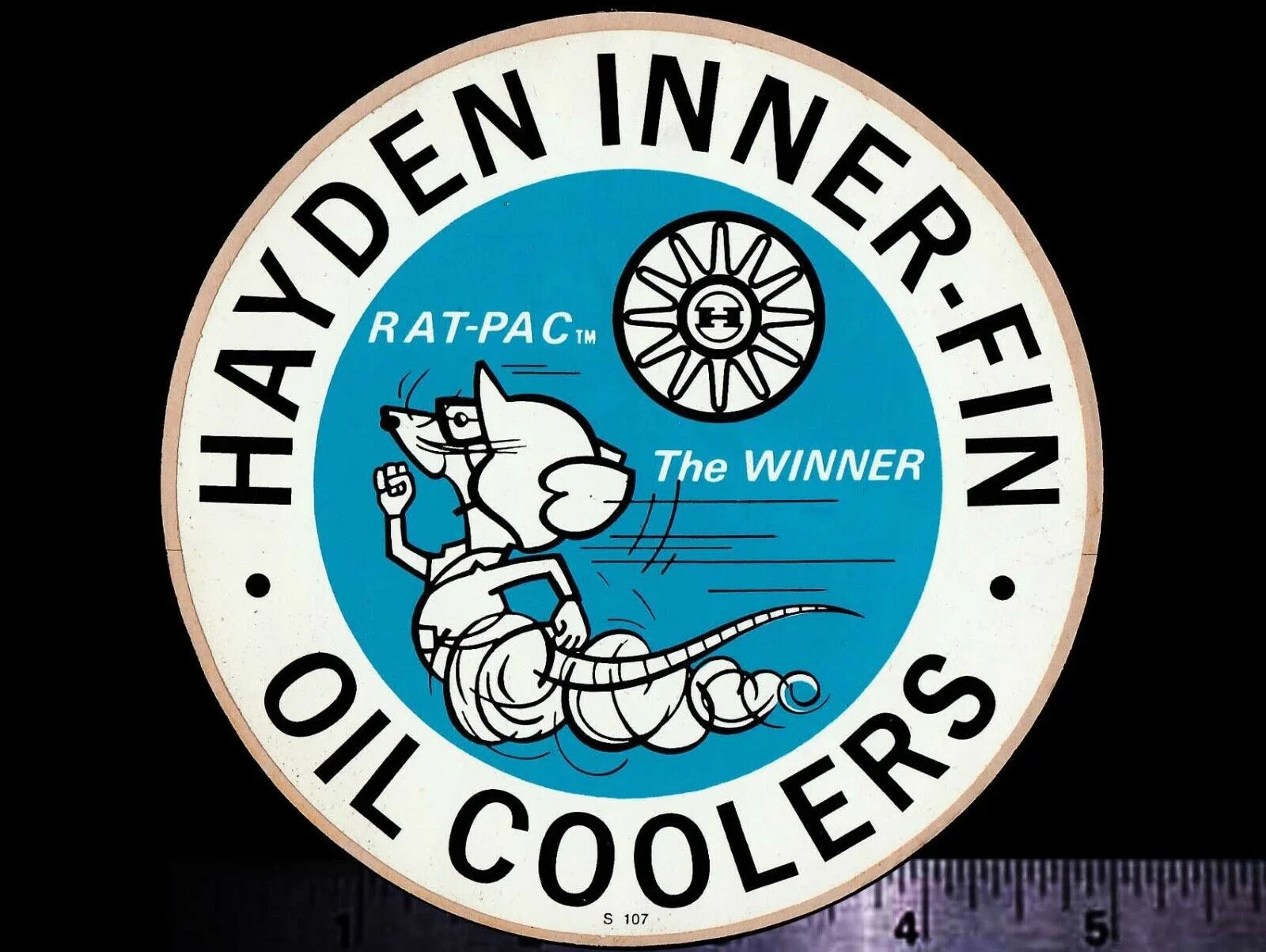 

Масляные охладители для x2 HAYDEN с внутренними плавниками-оригинальная винтажная наклейка/наклейка 1960-х годов для гонок