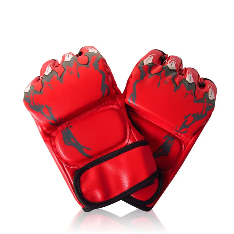 Боксерские перчатки с открытыми пальцами для ММА взрослых Муай Тай бокса