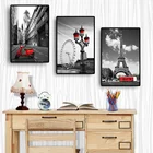 Полноразмерная 5D алмазная живопись сделай сам, пейзаж, черная, белая, Парижская башня, Лондонский глаз, Алмазная мозаика для дома