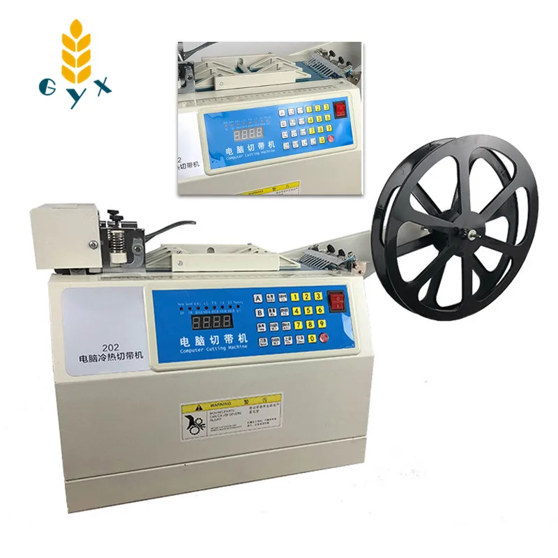 

Microcomputer automatic cutting machine 202 hot and cold webbing velcro zipper belt breaking machine