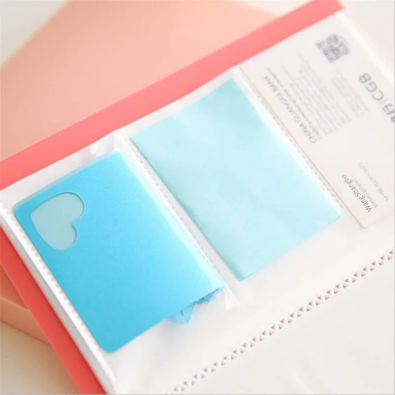 

120 Pockets Solid Color DIY Stickers for Photo Albums Frame Decoration Scrapbooking Photo Album Photo Card ID Holder PVC 764428