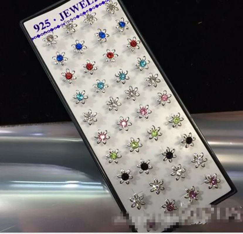 Новые модные аксессуары 925 пробы серебристый циркониевый цвет Кристальные