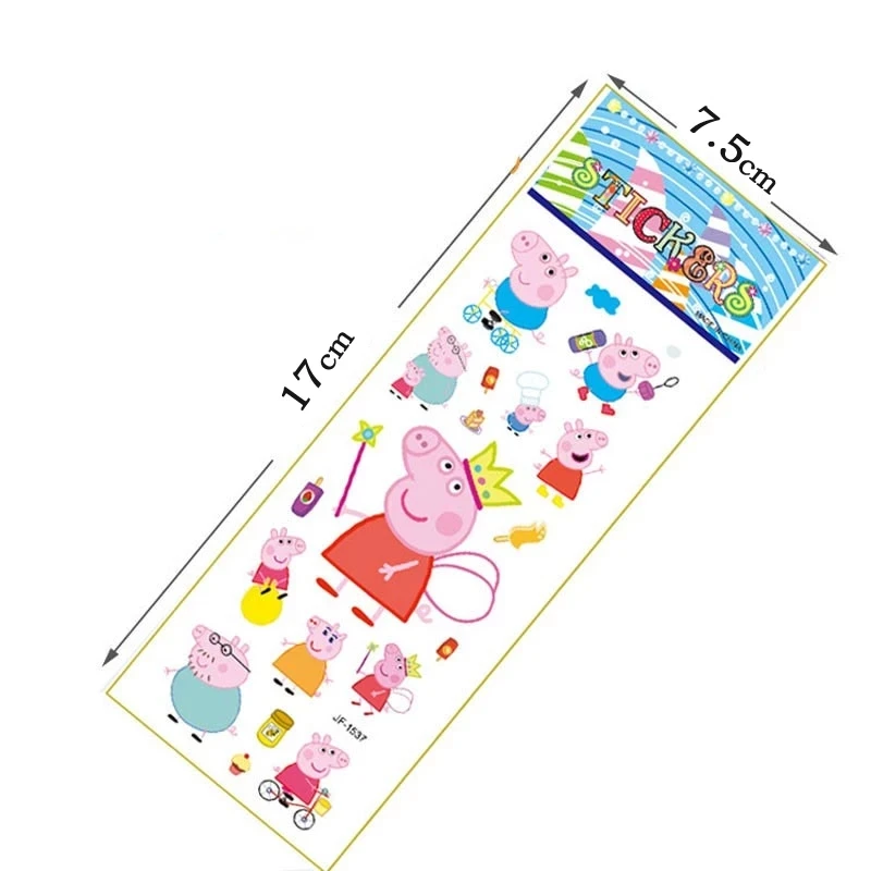 Новинка 6/12 года. Детские наклейки с изображением Свинки Пеппы собаки. 3D для
