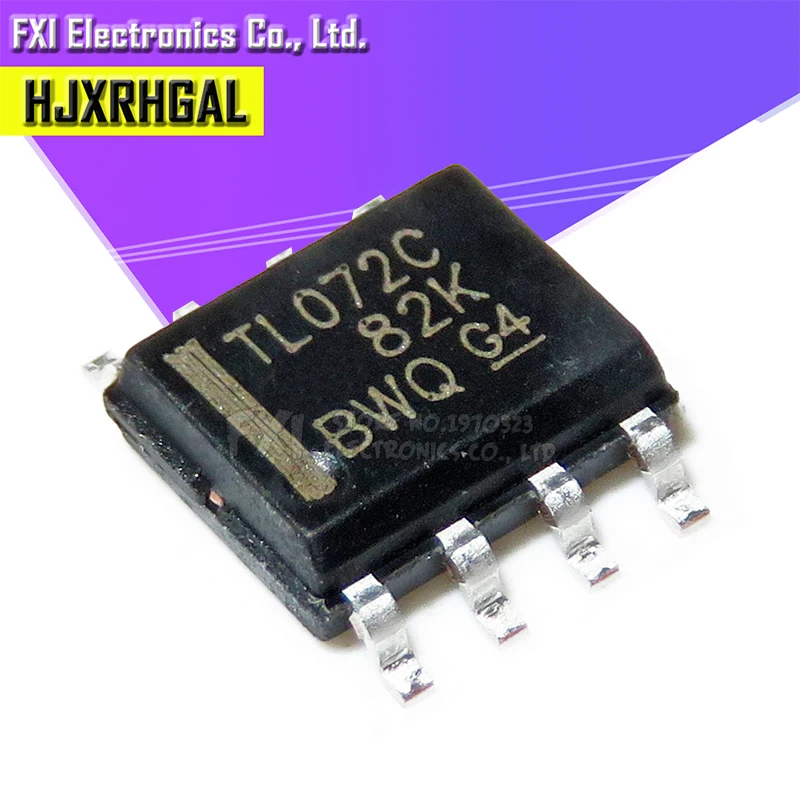 10 шт. TL072CDR TL072C SOP8 SOP TL072 SMD малошумящий JFET INPUT Операционные усилители новый