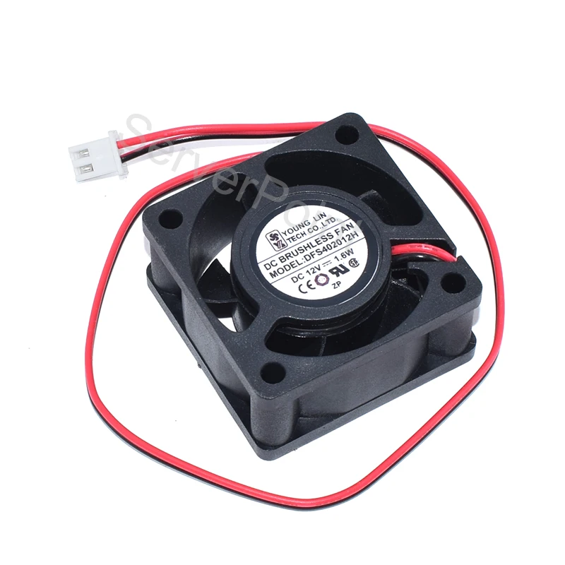 Новый DFS402012H DC12V 1 6 W 40*40*20 мм 2 контактный Сервер площадь Вентилятор