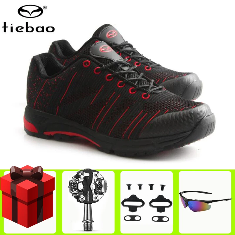 

Tiebao Leisure Cycling Shoes Men Bike Racing Athletic Self-Locking Sneakers Sapatilha Ciclismo Mtb Bicycle Breathable Shoes