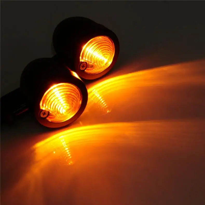 Универсальный поворотный сигнал для мотоцикла QIPO Металлическая лампа Yamaha Suzuki