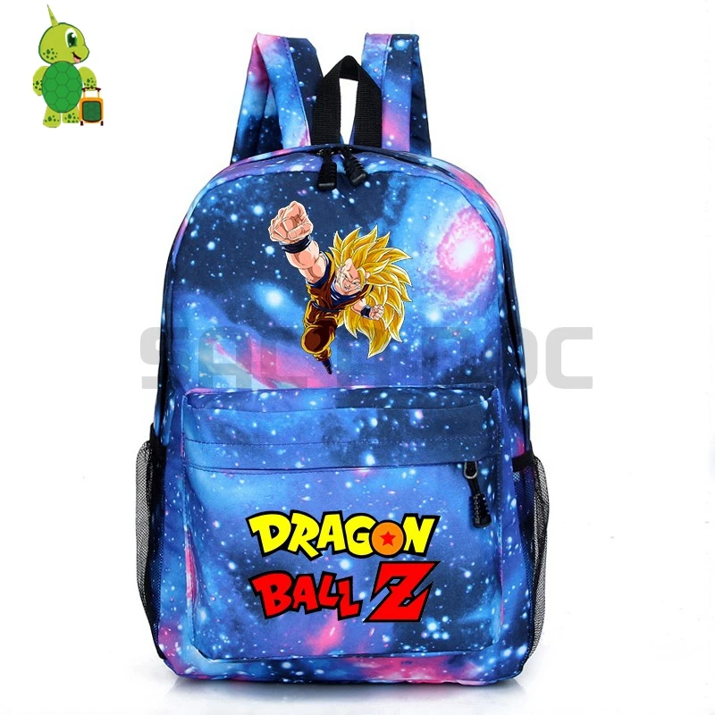 7 Mochila Dragon Ball Z рюкзак Goku Super Saiyan для мальчиков и девочек рюкзак для подростков школьные сумки галактика Звездная ночь дорожная сумка - Цвет: 7