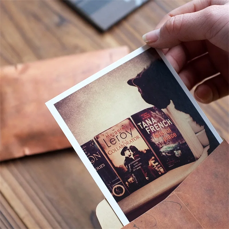 20 шт./компл. коричневый конверт из крафт-бумаги в ретро-стиле открытка