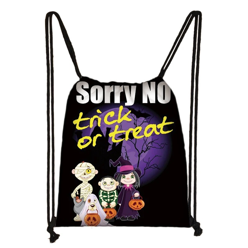 skdholloween06 Подарочная сумка для Хэллоуина, трюк или сумки для лечения, сумка для ведьмы, Сумка с кулиской, вечерние сумки для хранения конфет, Детская сумка с тыквой, упаковочная коробка - Цвет: skdholloween06