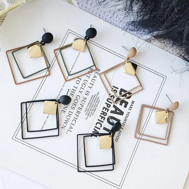 Новые модные круглые серьги для женщин Висячие стильные ювелирные изделия