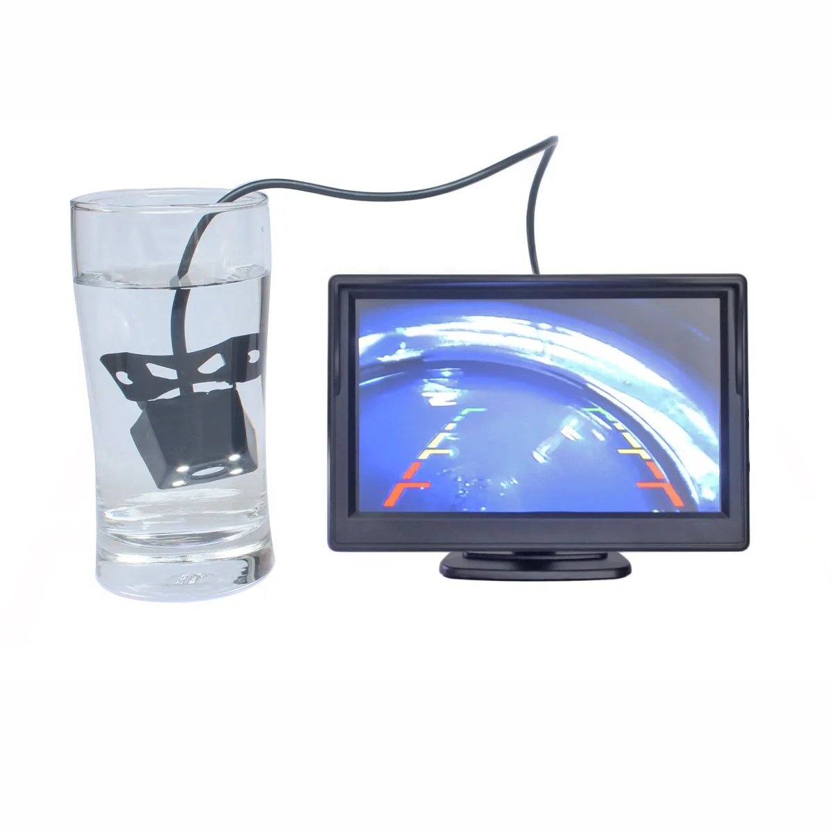 DIYSECUR 5" TFT LCD Car Monitor Vehicle Rear View Reverse Backup Camera Video Parking System | Автомобили и мотоциклы