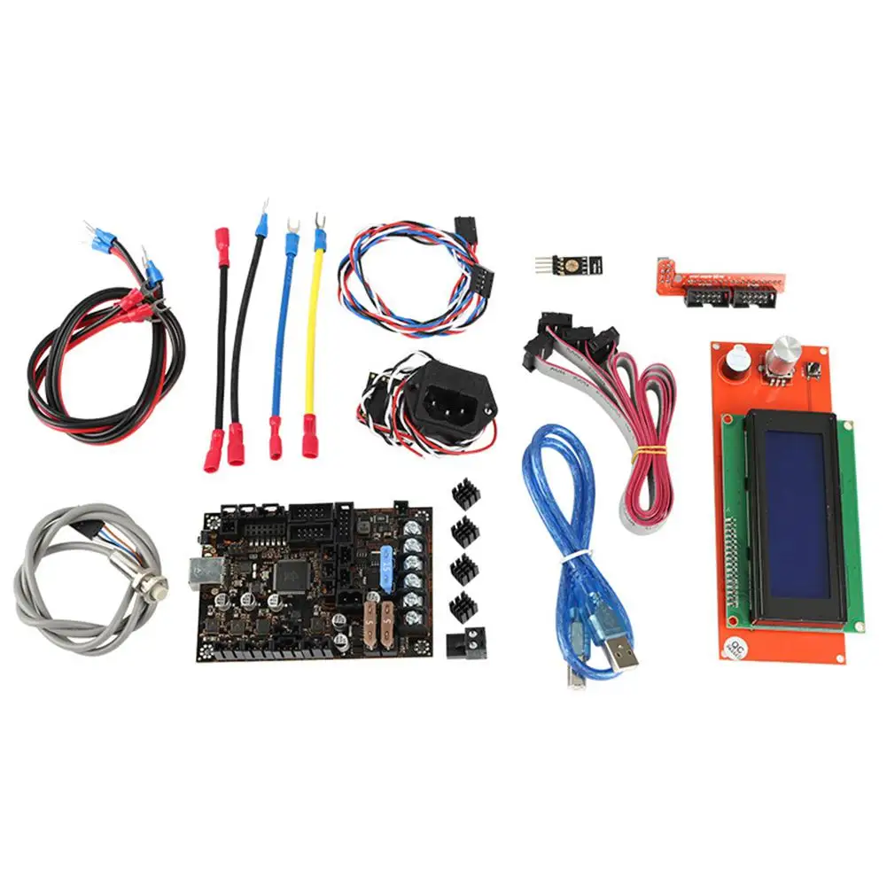 Для 3D принтера Einsy rambo1.1a материнская плата + 2004LCD Датчик накаливания PINDA V2 источник
