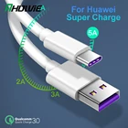 Быстрое зарядное устройство Ahowie с USB C, кабель 3,0 типа C, короткий Тип C 3,1, кабель для быстрой зарядки Xiaomi Note 7, Samsung S8, A50, S10, 5A, быстрая зарядка