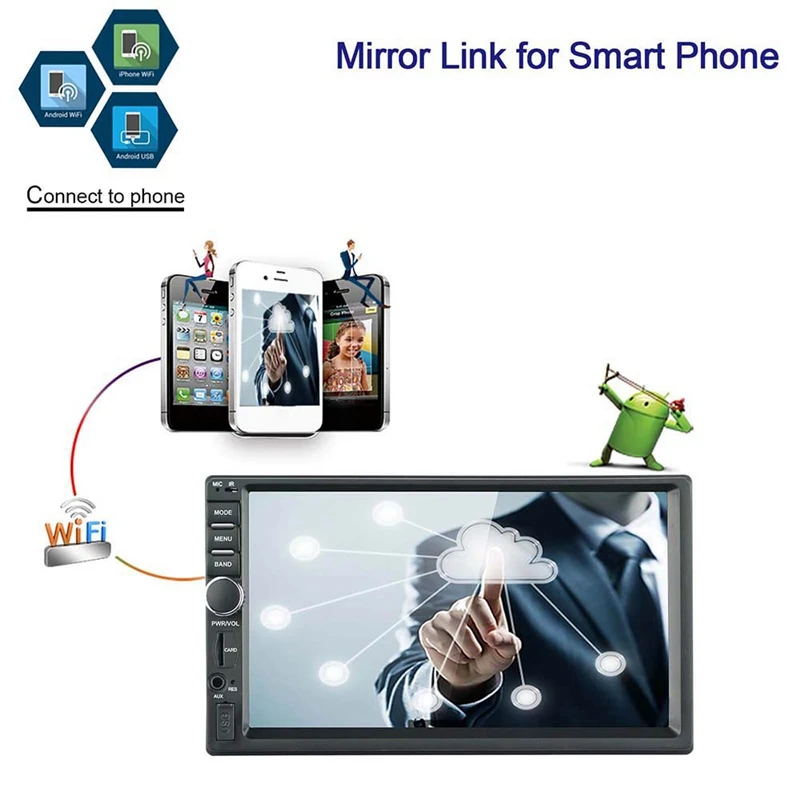 Android 9 0 Автомобиль Радио Стерео 7 дюймов емкостный сенсорный экран свяжитесь