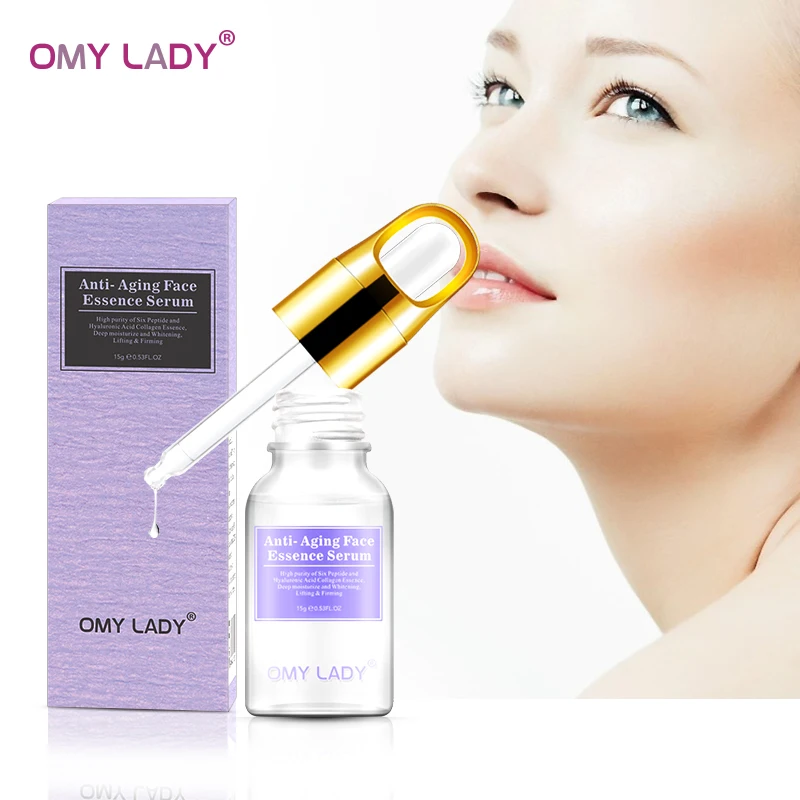 OMY LADY 24K+ серебряная фольга Жидкая Сыворотка против морщин антивозрастной коллаген для ухода за кожей эссенция Увлажняющий дневной крем 3 шт - Вес нетто: Six-peptide
