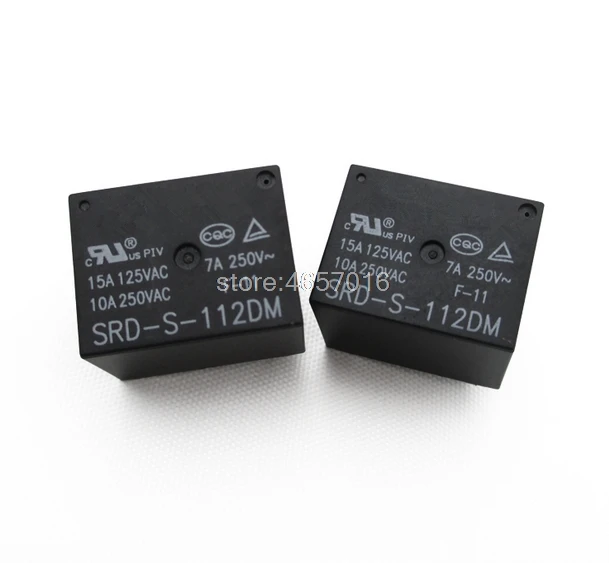 

10pcs/lot The new original SRD-S-112DM 4-pin relay normally open 12VDC