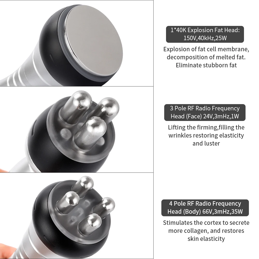 40k кавитация 3 в 1 для похудения RF машина тела спа салон отрицательное давление