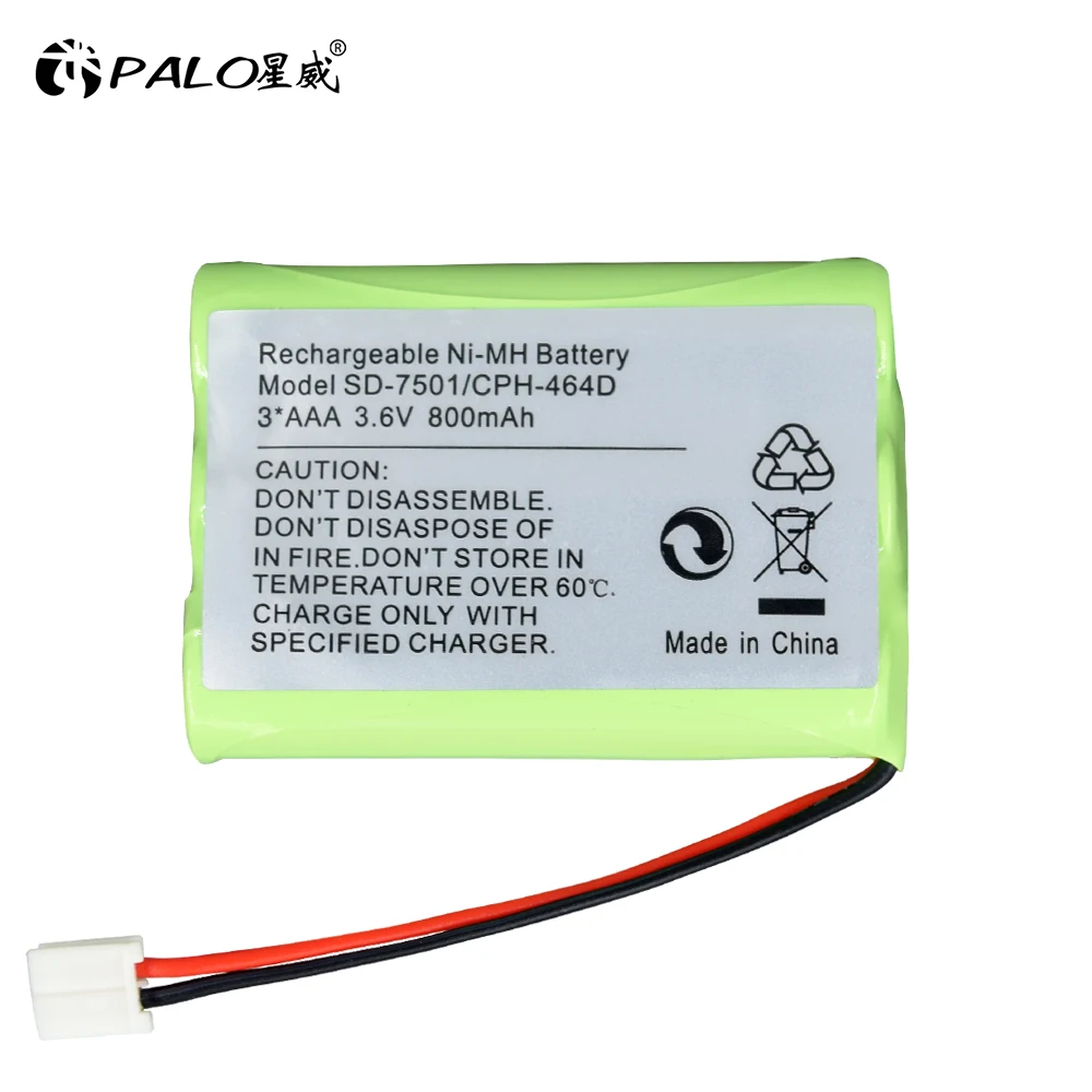 

SD-7501 Cordless Phone Battery for Motorola MD7161 AT&T 27910 89-1323-00-00 E1112 E2801 TL72108 Vtech I6725 RadioShack 23-959