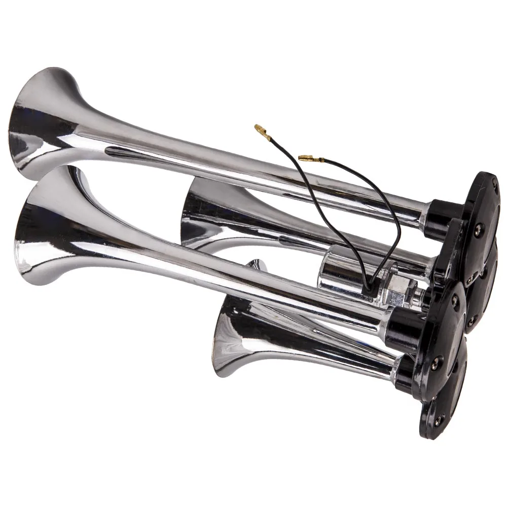 4 трубы 12 В 24 автомобильный звуковой сигнал поезда воздушная Компрессорная