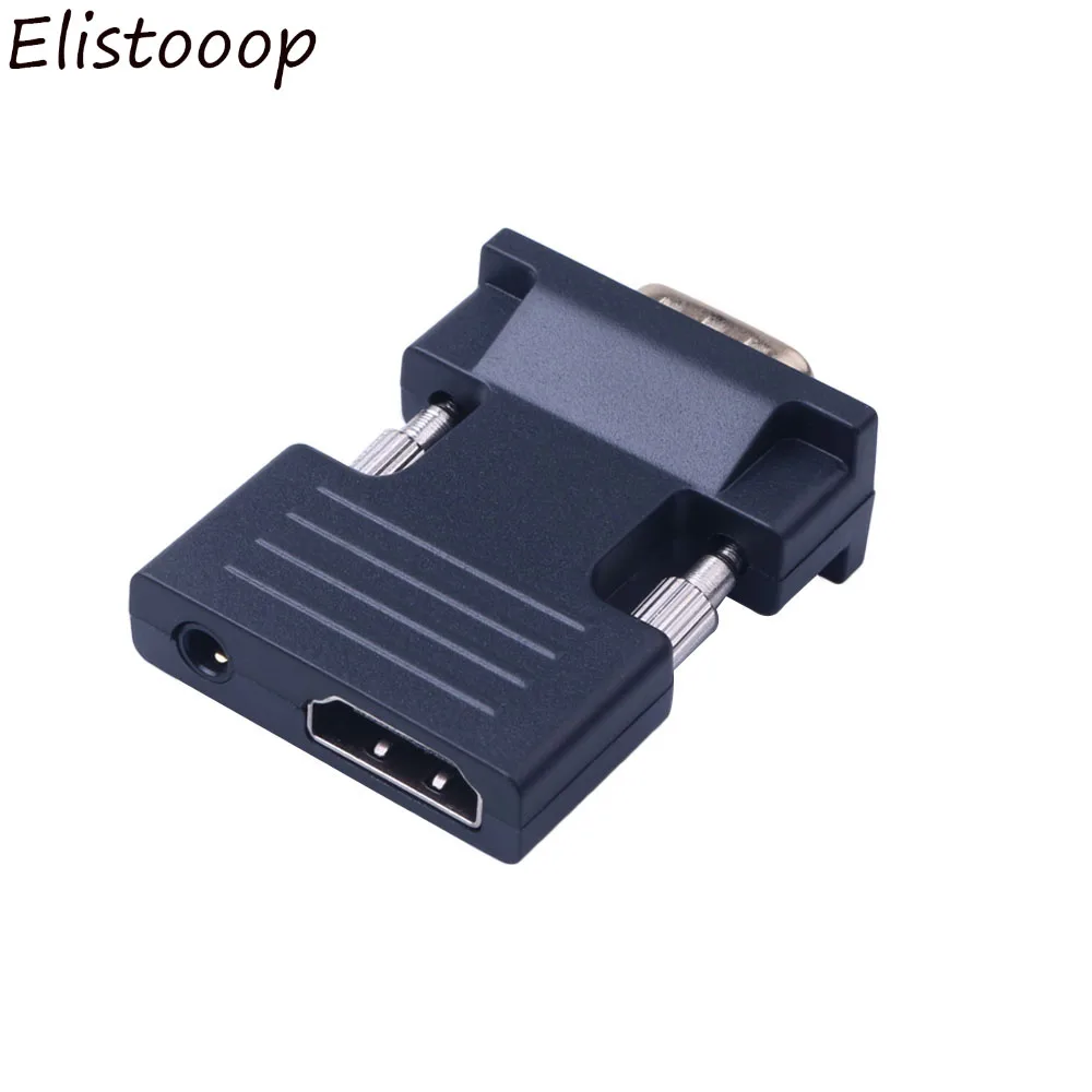 Новый HDMI-совместимый с VGA конвертер Мама-папа аудиоадаптером поддержка 1080P