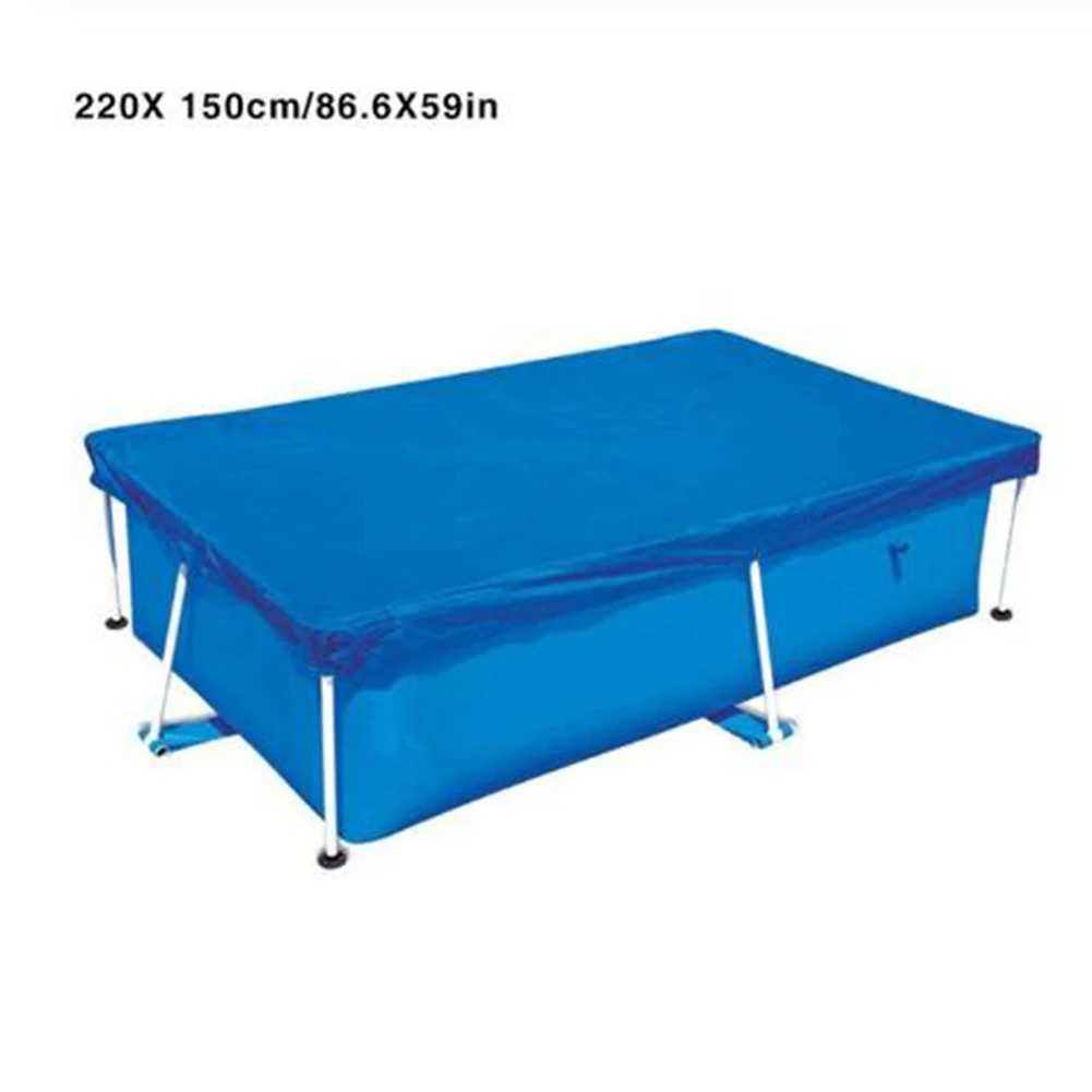 Крышка для семейного бассейна рама из полиэстера уличное плавание с солнечной