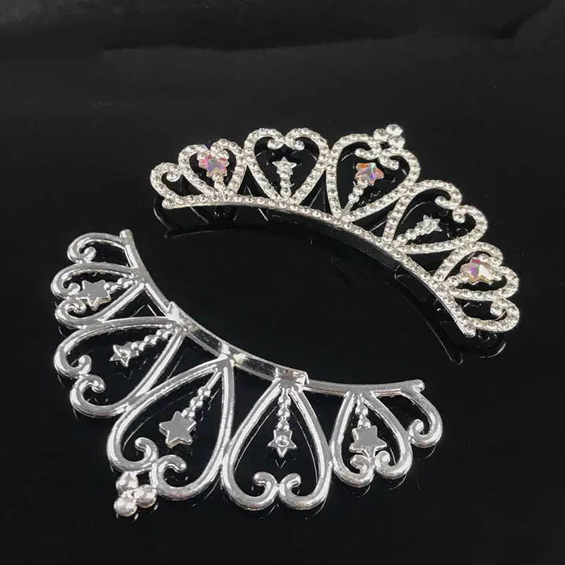 

3Pcs Alloy children's big crown headband For Headband decoration accessories DIY headgear crown star jewelry access