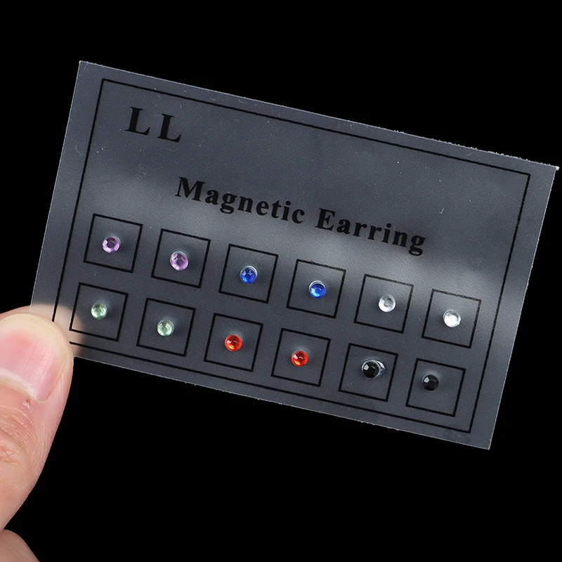 12PCS Non Pierced Magnet Ear Tragus Cartilage Lip Labret Stud Nose Ring Jewelry Magnetic Earring | Украшения и аксессуары
