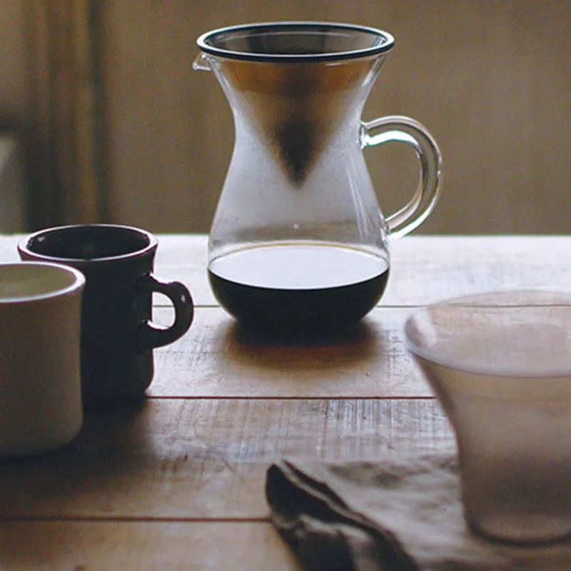 

Прямая поставка, фильтр для кофе из нержавеющей стали, многоразовый безбумажный конусный капельница для кофеварки