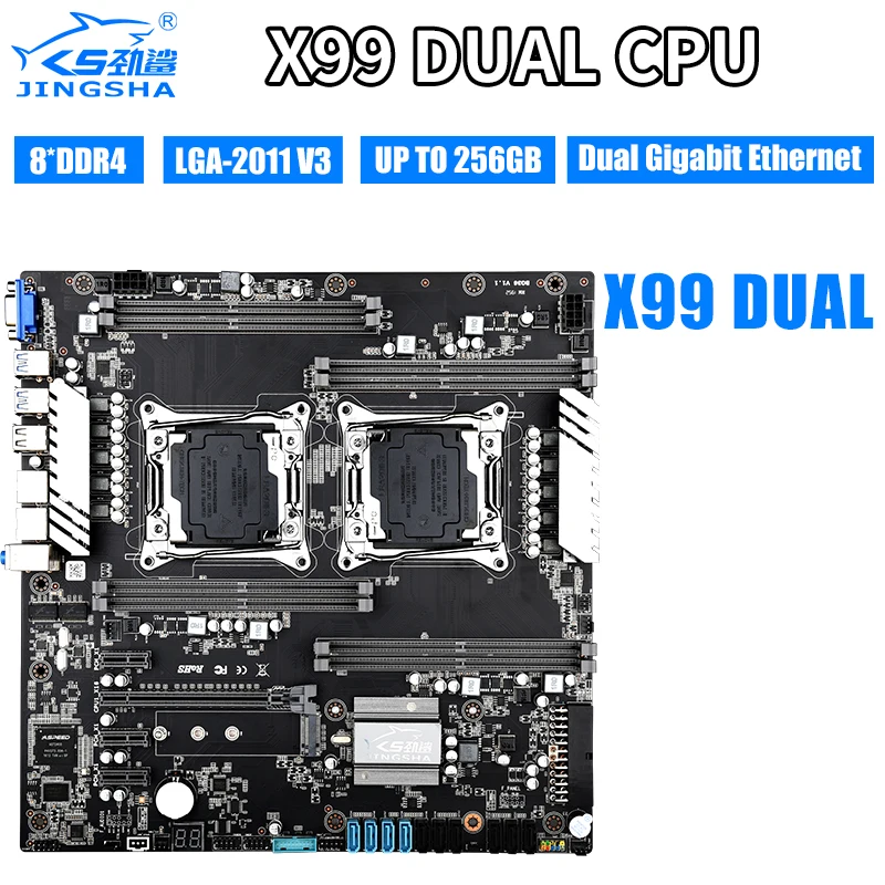 X99 двойной набор материнских плат с 2 шт. 4 ГГц в E5 2620 V3 шестиядерный процессор