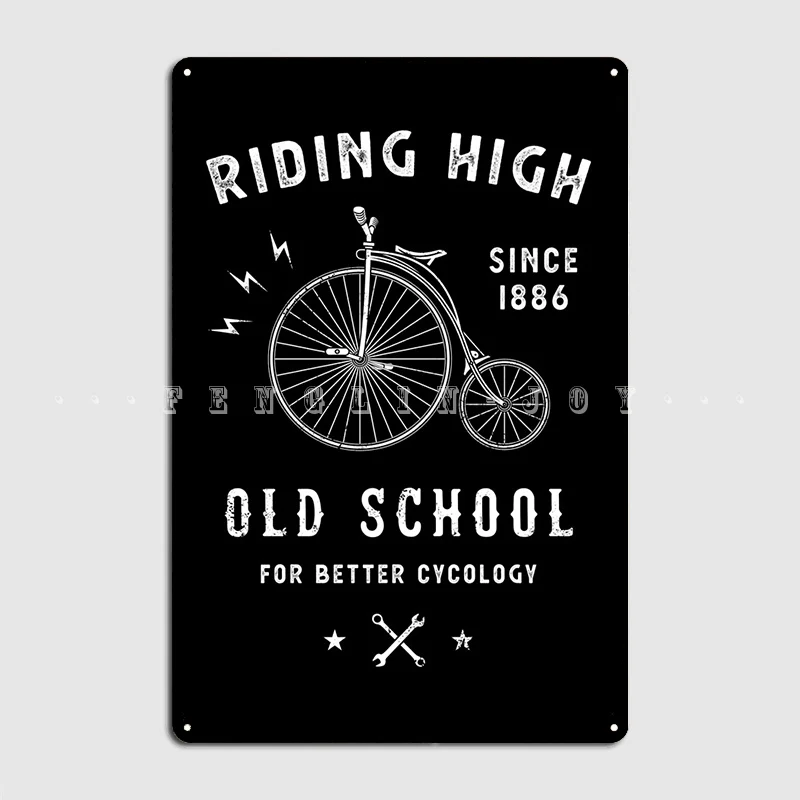 

Riding High Metal Sign Cinema Garage Party Designing Plaques Tin Sign Poster