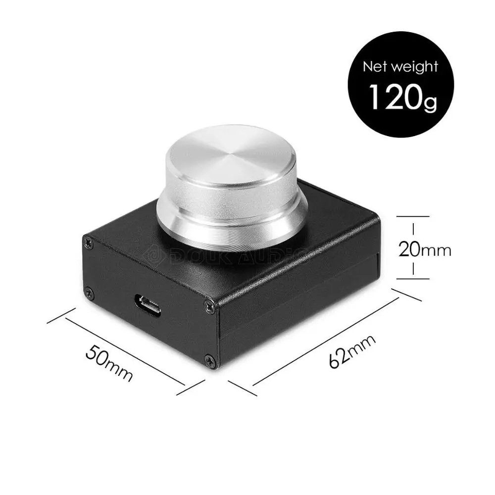 L60W50 Silver Knob Douk аудио мини USB регулятор громкости Lossless VOL регулятор для планшетных ПК компьютер динамик аудио - Цвет: L60W50 Silver Knob